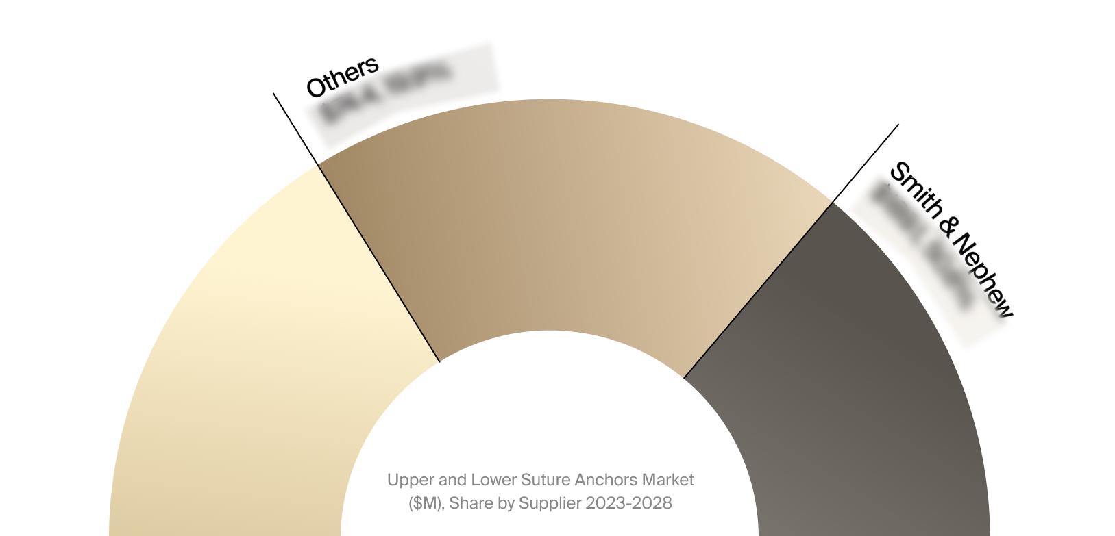 Sneak peek of the upper and lower extremity suture anchors market competitor analysis.