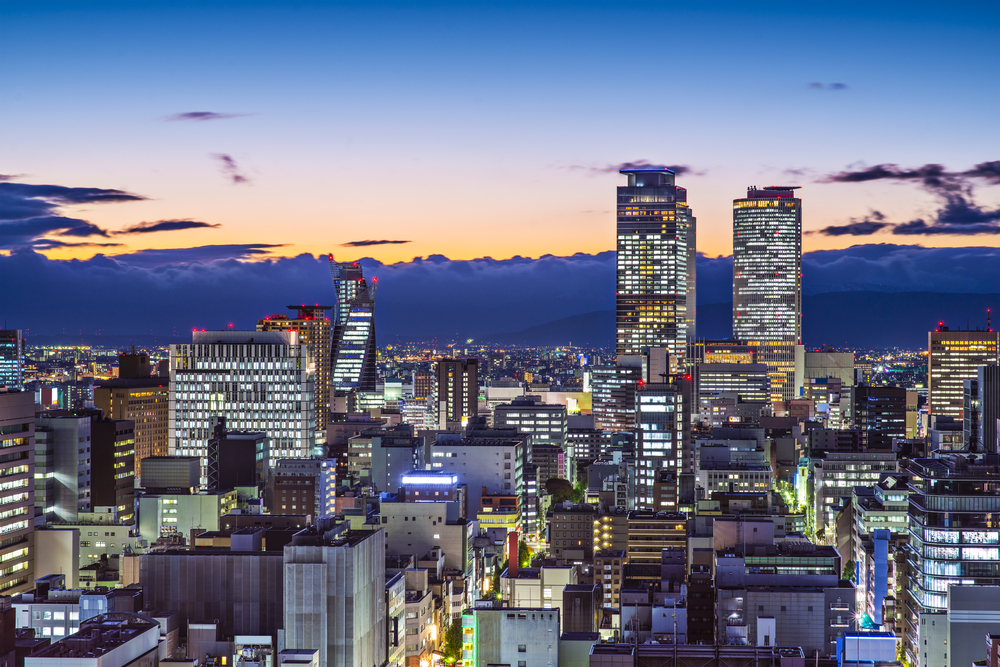 Nagoya,-Japan-cityscape-at-twilight.